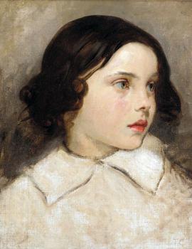 托馬斯 庫圖爾 Study of a Young Girl